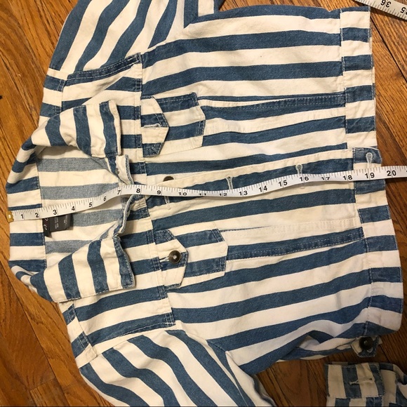 Y2K 90s striped jean jacket - Picture 8 of 8